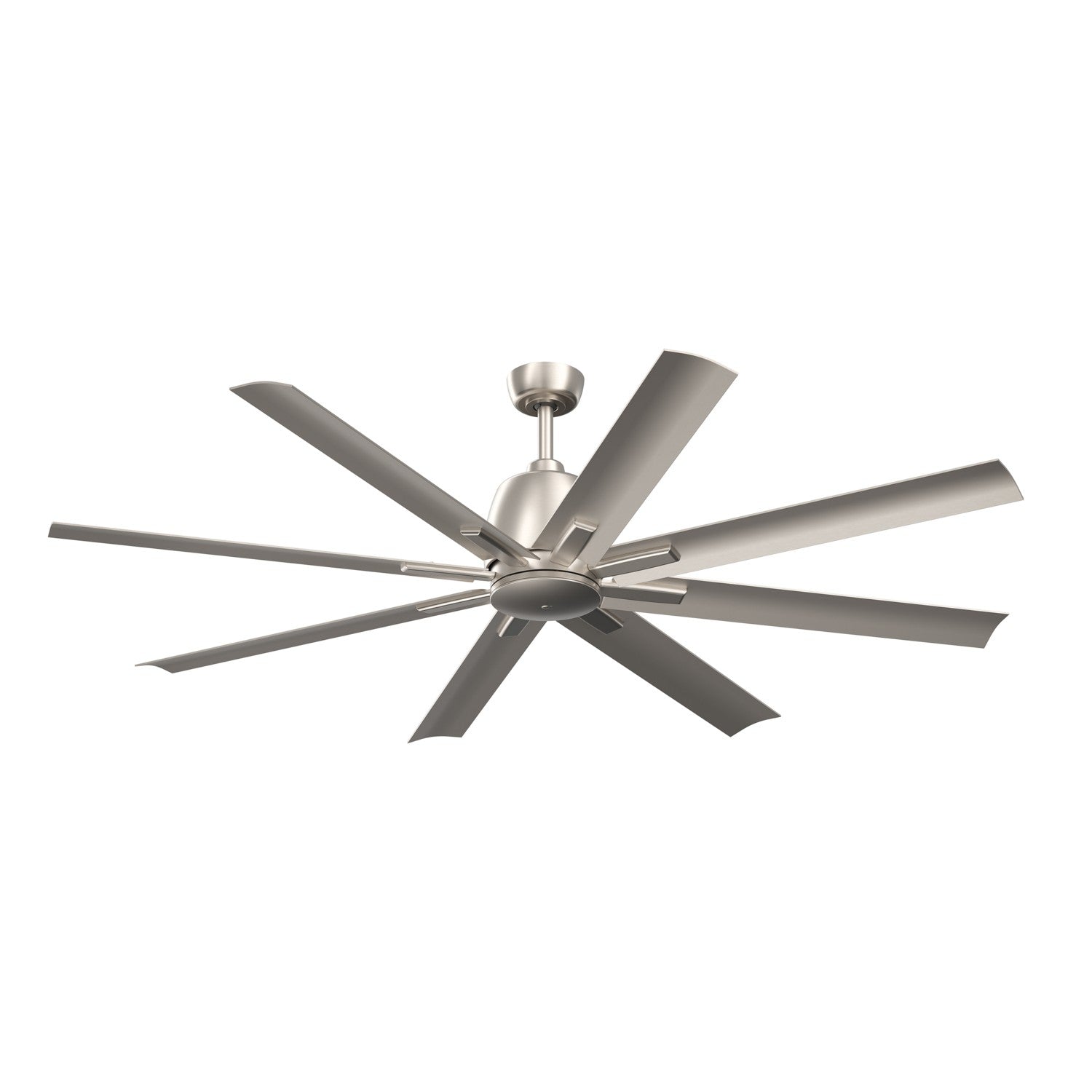 KICHLER 310265NI 65 Inch Breda 8 Blade Ceiling Fan In Brushed Nickel With Brushed Nickel Blades
