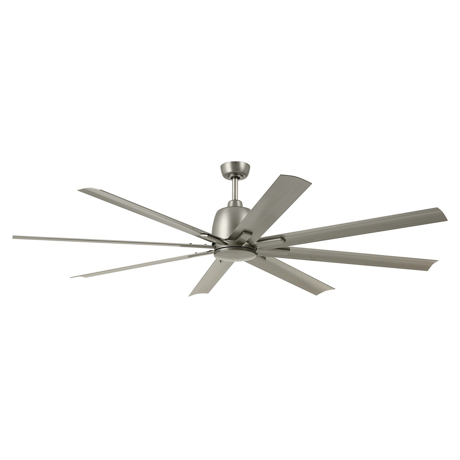 KICHLER 310275NI 75 Inch Breda 8 Blade Ceiling Fan In Brushed Nickel With Brushed Nickel Blades