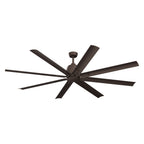 KICHLER 310275SNB 75 Inch Breda 8 Blade Ceiling Fan In Satin Natural Bronze With Satin Natural Bronze Blades