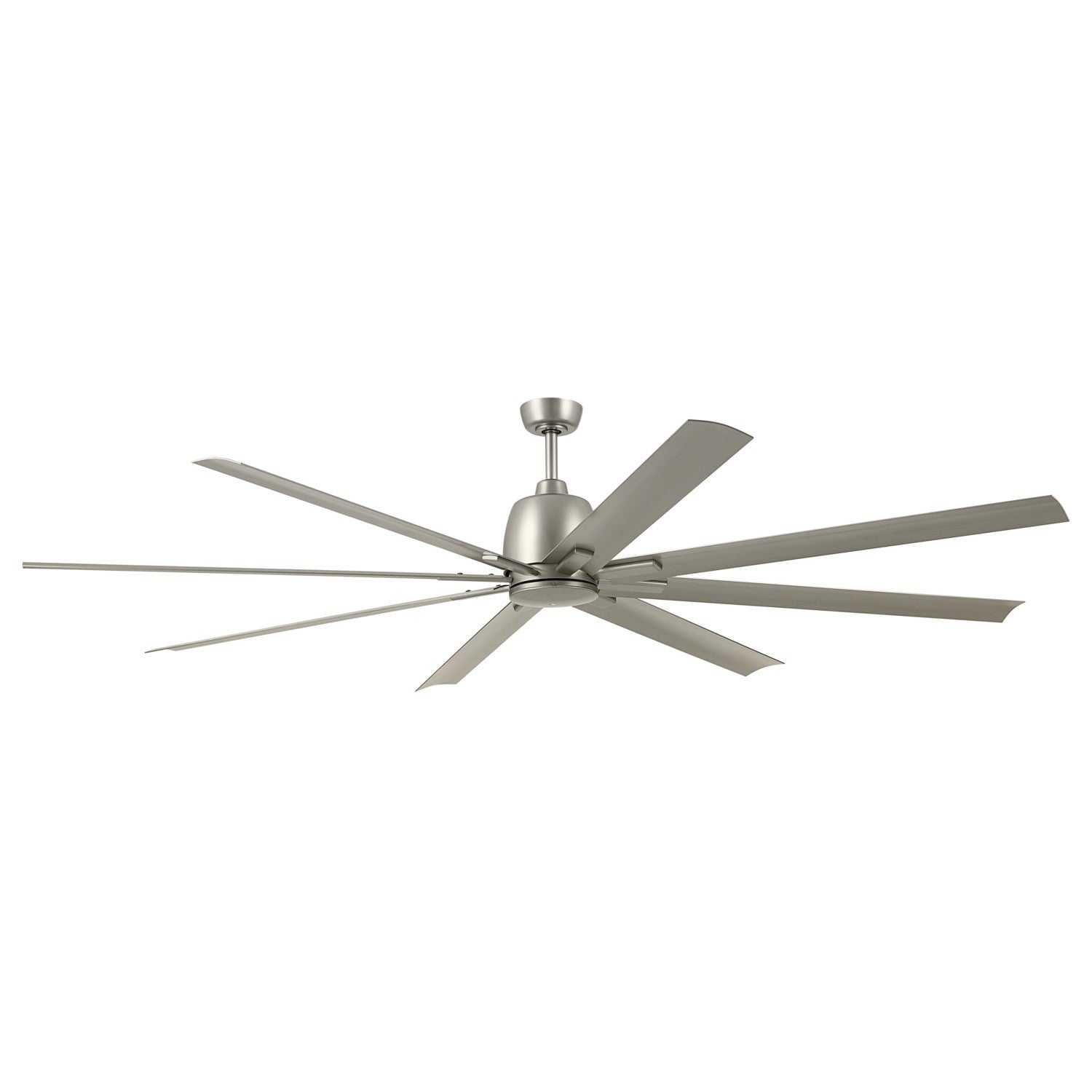 KICHLER 310285NI 84 Inch Breda 8 Blade Ceiling Fan In Brushed Nickel With Brushed Nickel Blades