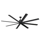 KICHLER 310285SBK 84 Inch Breda 8 Blade Ceiling Fan In Satin Black With Satin Black Blades