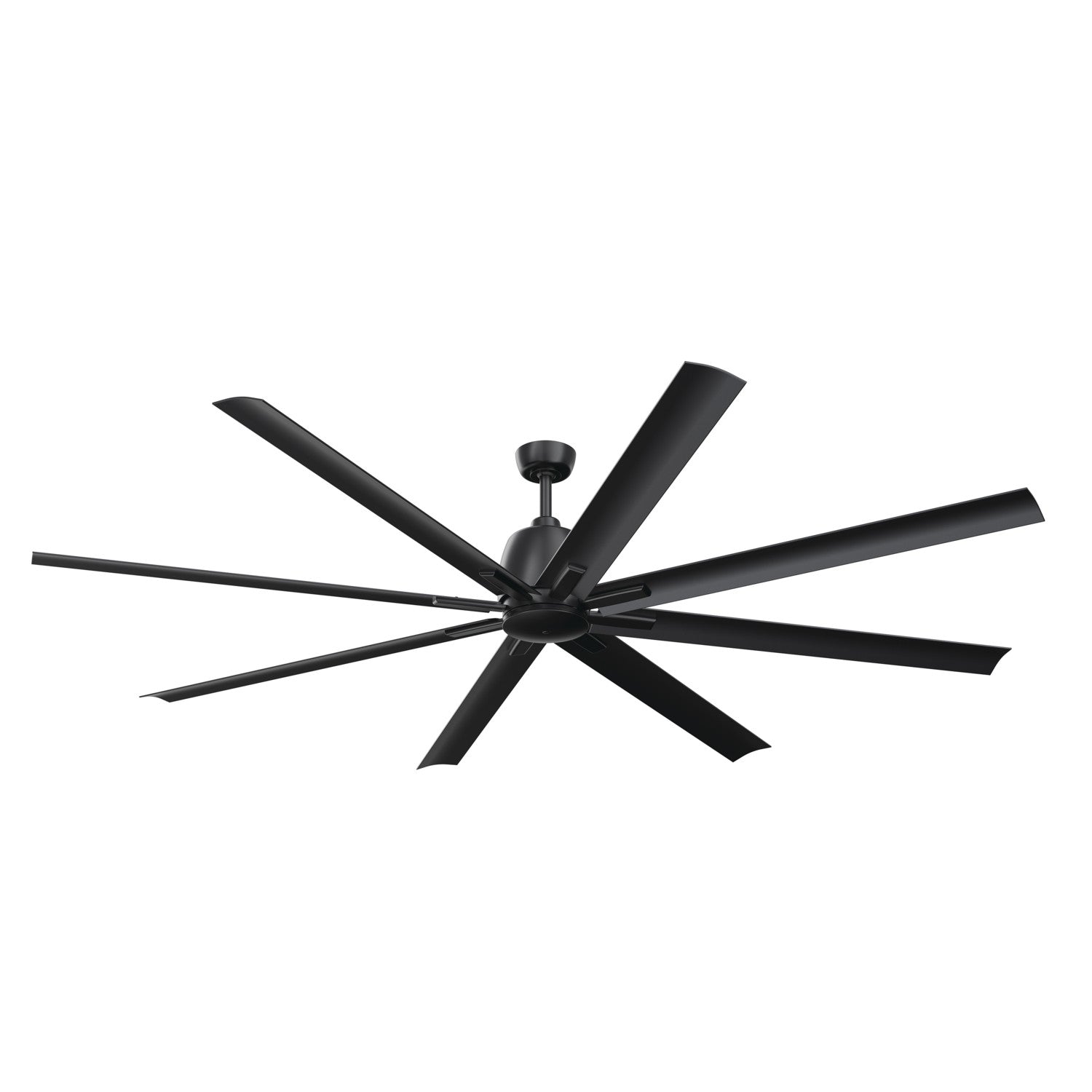 KICHLER 310285SBK 84 Inch Breda 8 Blade Ceiling Fan In Satin Black With Satin Black Blades