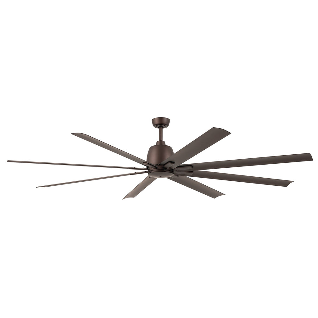 KICHLER 310285SNB 84 Inch Breda 8 Blade Ceiling Fan In Satin Natural Bronze With Satin Natural Bronze Blades