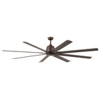 KICHLER 310285SNB 84 Inch Breda 8 Blade Ceiling Fan In Satin Natural Bronze With Satin Natural Bronze Blades