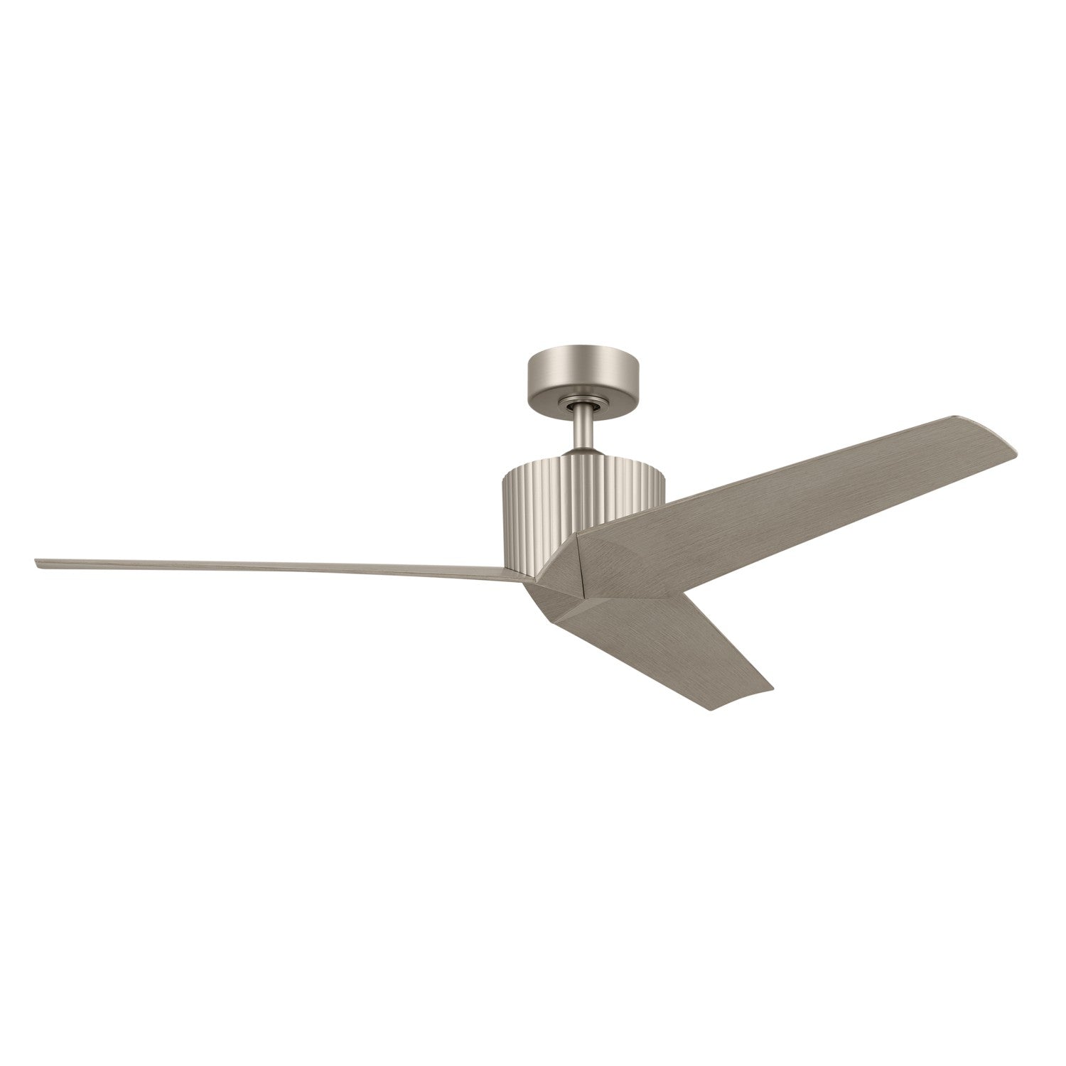 KICHLER 330130NI 56 Inch Almere 3 Blade Indoor Ceiling Fan In Brushed Nickel With Washed Grey Bladesâ 