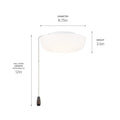 KICHLER 380940 9" Universal Led Fan Light Kit White