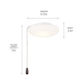 KICHLER 380941 9" Universal Led Fan Light Kit White