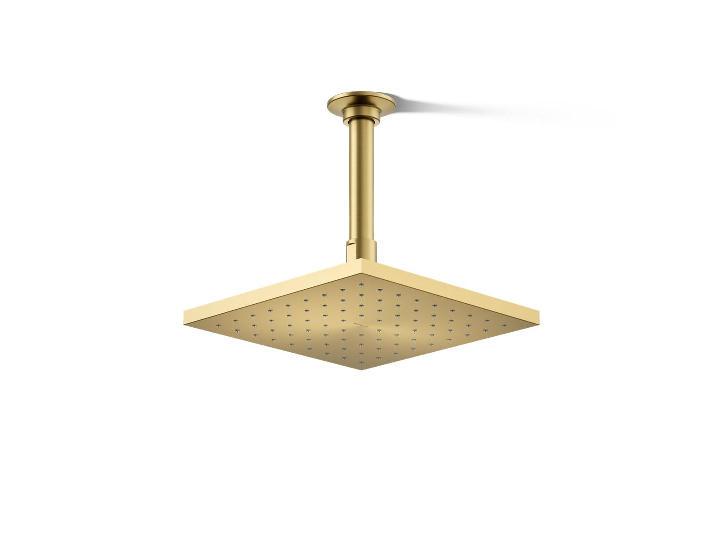 KOHLER K-13695-G-2MB Contemporary Square 8" single-function rainhead, 1.75 gpm - Vibrant Brushed Moderne Brass