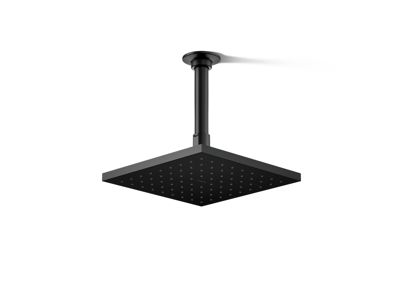 KOHLER K-13695-BL Contemporary Square 8" Single-Function Rainhead, 2.5 Gpm - Matte Black