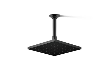 KOHLER K-13695-G-BL Contemporary Square 8" single-function rainhead, 1.75 gpm - Matte Black
