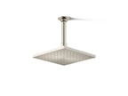 KOHLER K-13695-BN Contemporary Square 8" Single-Function Rainhead, 2.5 Gpm - Vibrant Brushed Nickel