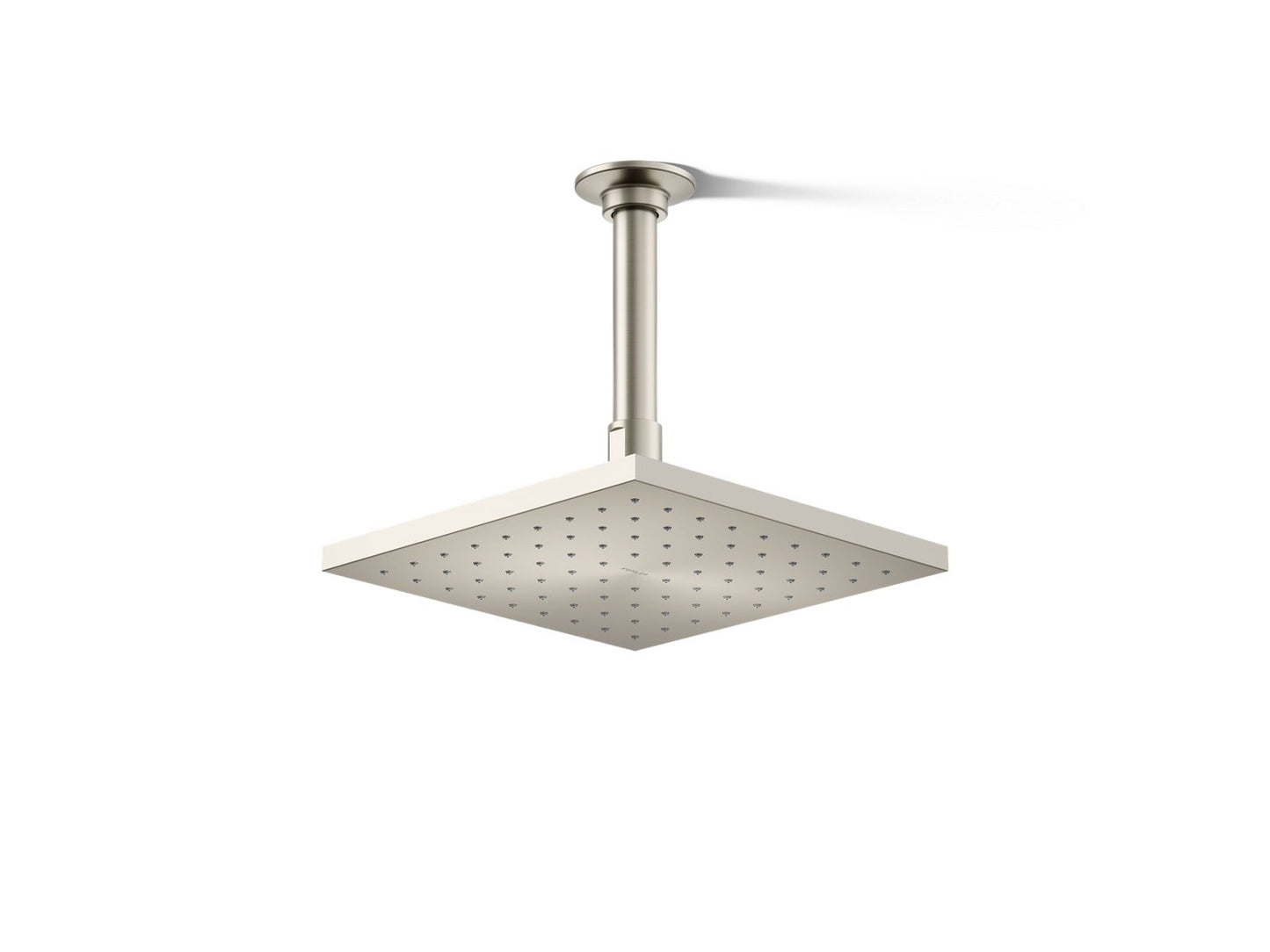KOHLER K-13695-G-BN Contemporary Square 8" single-function rainhead, 1.75 gpm - Vibrant Brushed Nickel