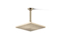KOHLER K-13695-BV Contemporary Square 8" Single-Function Rainhead, 2.5 Gpm - Vibrant Brushed Bronze