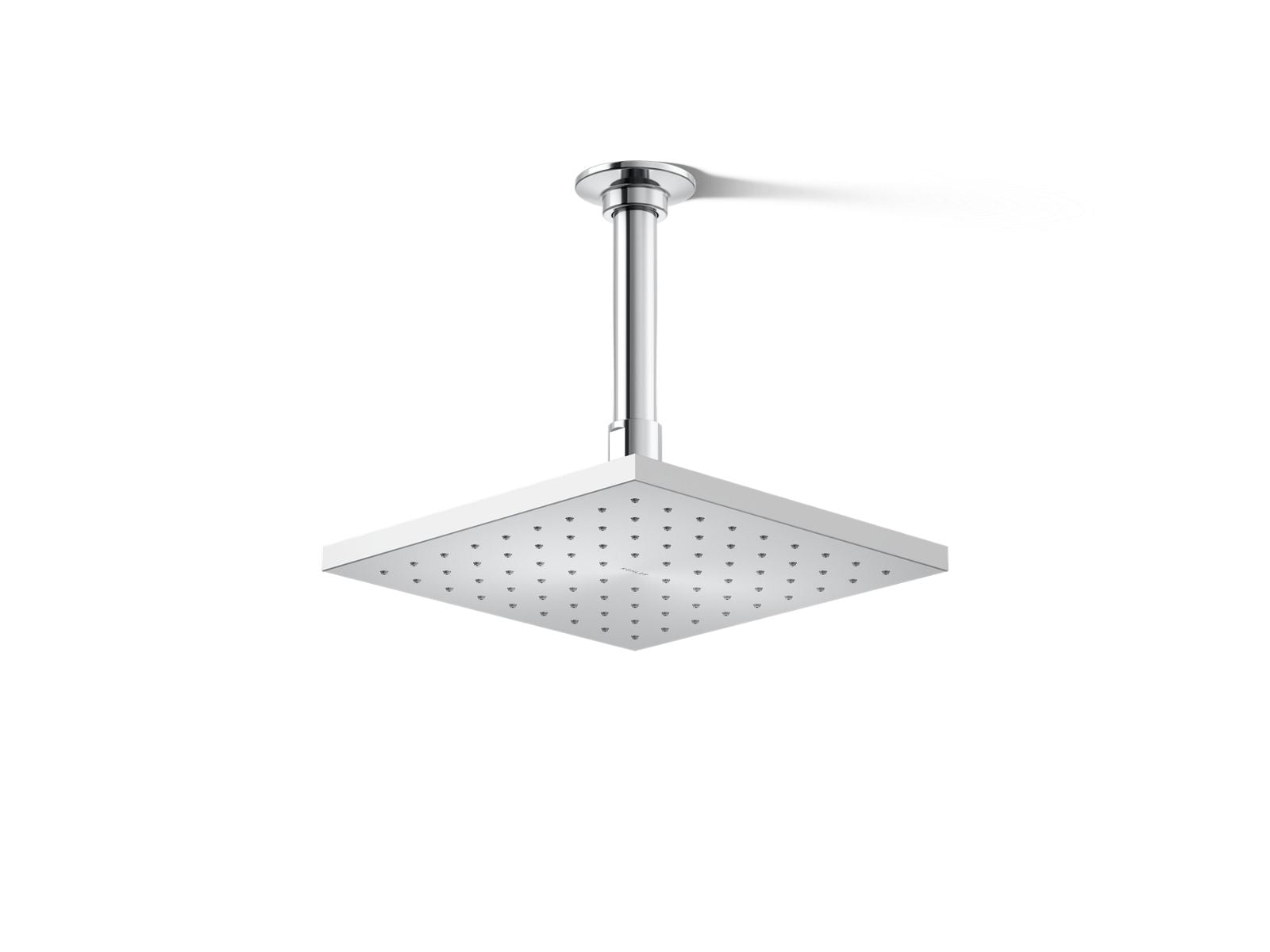 KOHLER K-13695-CP Contemporary Square 8" Single-Function Rainhead, 2.5 Gpm - Polished Chrome