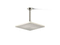KOHLER K-13695-G-SN Contemporary Square 8" Single-Function Rainhead, 1.75 Gpm - Vibrant Polished Nickel