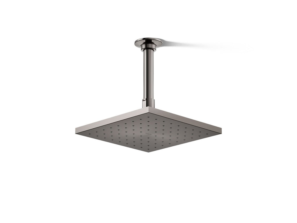 KOHLER K-13695-G-TT Contemporary Square 8" Single-Function Rainhead, 1.75 Gpm - Vibrant Titanium