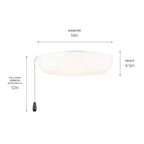 KICHLER 380980 14 " Universal Led Fan Light Kit White