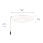 KICHLER 380981 14 " Universal Led Fan Light Kit White