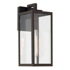 KICHLER 59111OZ Branner14 Inch 1 Light Outdoor Wall Light With Clear Glass In Olde Bronze