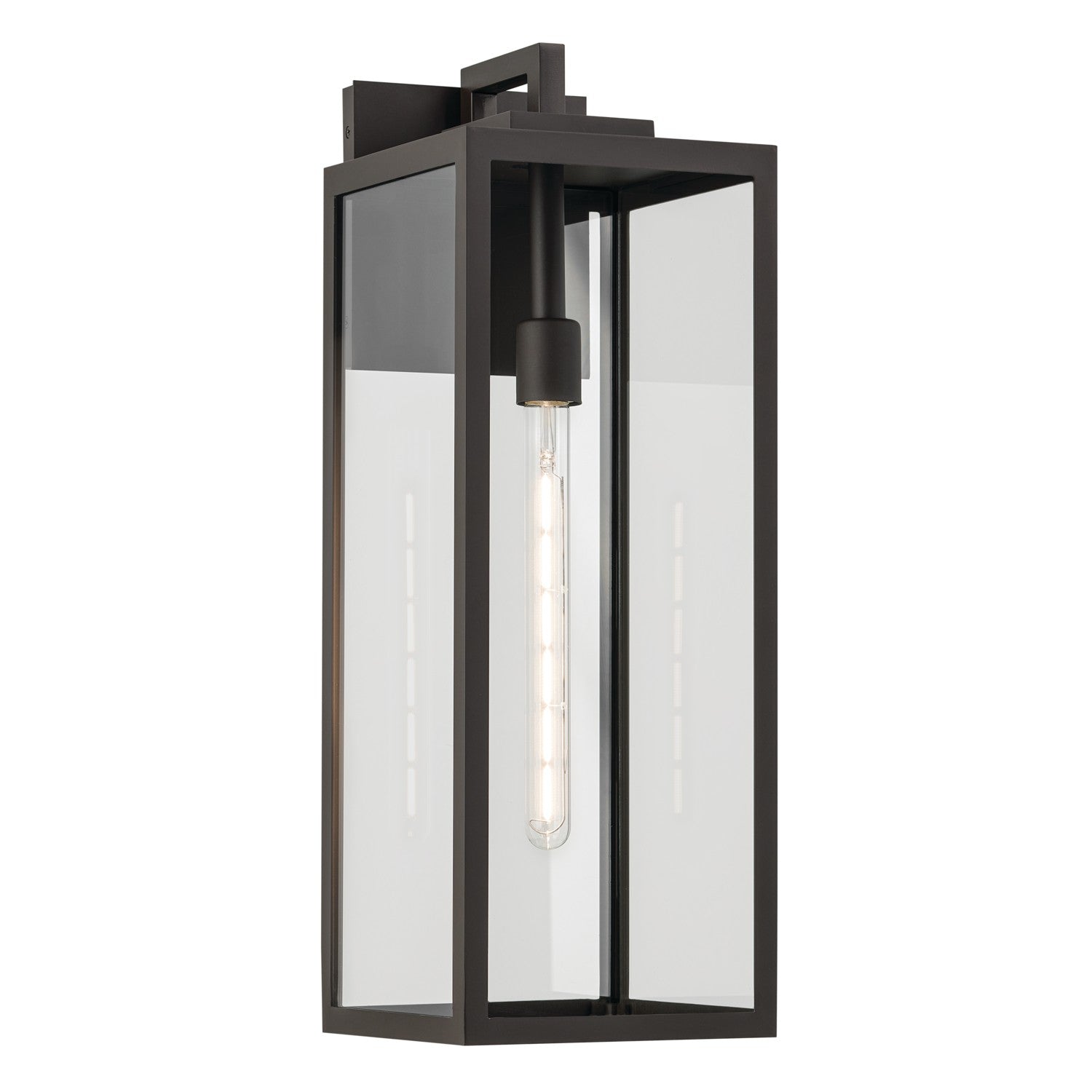 KICHLER 59113OZ Branner 24 Inch 1 Light Outdoor Wall Light With Clear Glass In Olde Bronze