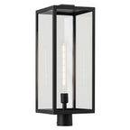 KICHLER 59115BKT Branner 25.5 Inch 1 Light Outdoor Post Light With Clear Glass In Textured Black