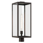 KICHLER 59115OZ Branner 25.5 Inch 1 Light Outdoor Post Light With Clear Glass In Olde Bronze