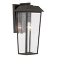 KICHLER 59119OZ Mathus 18 Inch 1 Light Outdoor Wall Light With Clear Glass In Olde Bronze