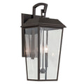 KICHLER 59120OZ Mathus 24.25 Inch 2 Light Outdoor Wall Light With Clear Glass In Olde Bronze
