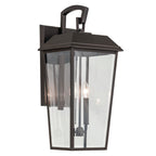 KICHLER 59120OZ Mathus 24.25 Inch 2 Light Outdoor Wall Light With Clear Glass In Olde Bronze