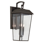 KICHLER 59121OZ Mathus 30.25 Inch 3 Light Outdoor Wall Light With Clear Glass In Olde Bronze