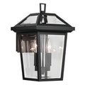 KICHLER 59125BKT Regence 14 Inch 2 Light Outdoor Wall Light With Clear Glass In Textured Black