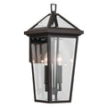 KICHLER 59126OZ Regence 19.25 Inch 2 Light Outdoor Wall Light With Clear Glass In Olde Bronze