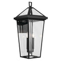 KICHLER 59127BKT Regence 26 Inch 2 Light Outdoor Wall Light With Clear Glass In Textured Black