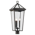 KICHLER 59129OZ Regence 28.75 Inch 3 Light Outdoor Post Light With Clear Glass In Olde Bronze