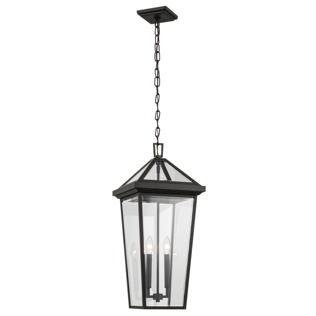 KICHLER 59130OZ Regence 26 Inch 2 Light Outdoor Pendant With Clear Glass In Olde Bronze
