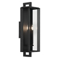 KICHLER 59134BKT Kroft 28 Inch 2 Light Outdoor Wall Light With Clear Glass In Textured Black