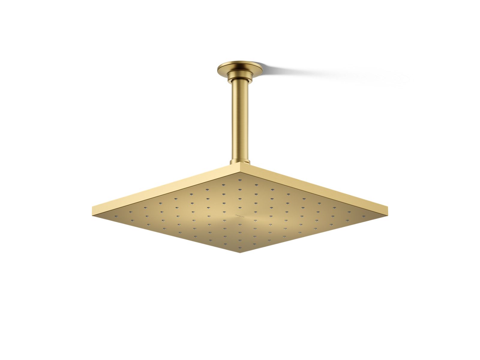 KOHLER K-13696-2MB Contemporary Square 10" Single-Function Rainhead, 2.5 Gpm - Vibrant Brushed Moderne Brass