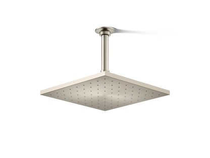 KOHLER K-13696-BN Contemporary Square 10" single-function rainhead, 2.5 gpm - Vibrant Brushed Nickel