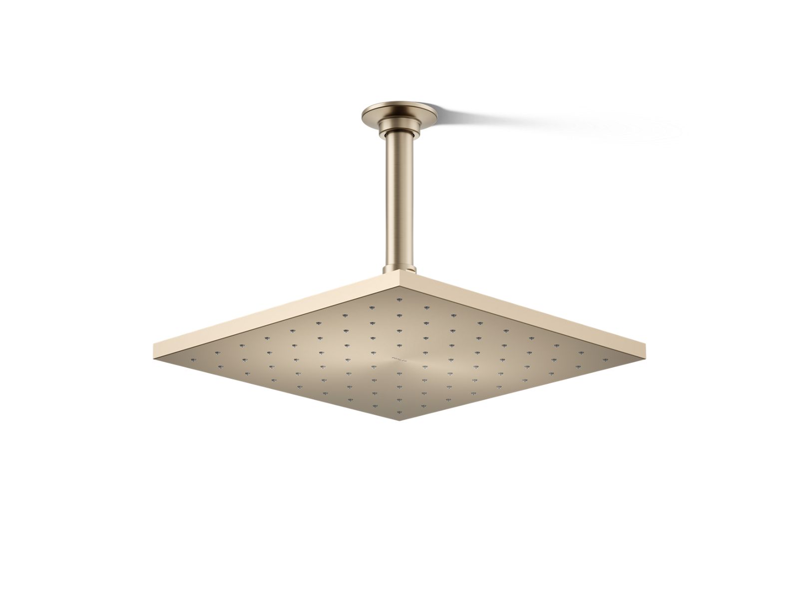 KOHLER K-13696-G-BV Contemporary Square 10" Single-Function Rainhead, 1.75 Gpm - Vibrant Brushed Bronze