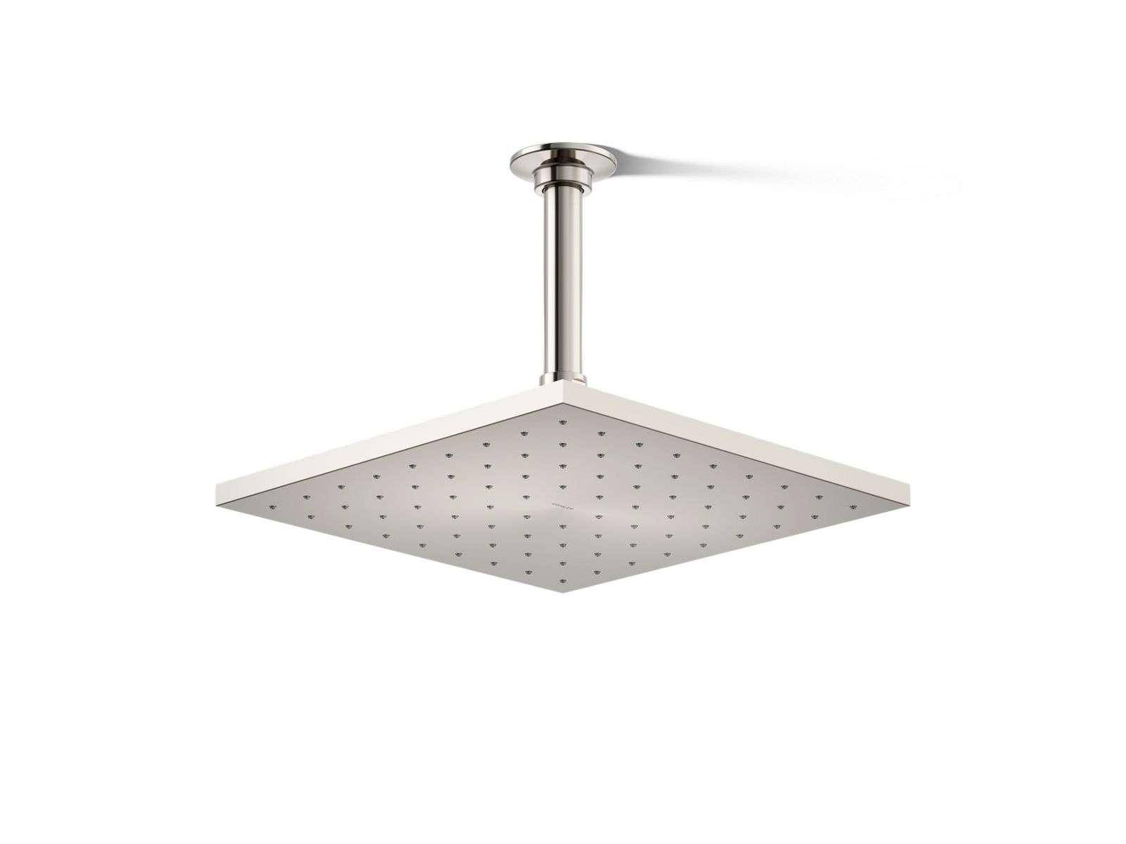 KOHLER K-13696-G-SN Contemporary Square 10" Single-Function Rainhead, 1.75 Gpm - Vibrant Polished Nickel