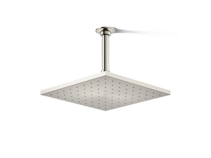 KOHLER K-13696-SN Contemporary Square 10" single-function rainhead, 2.5 gpm - Vibrant Polished Nickel