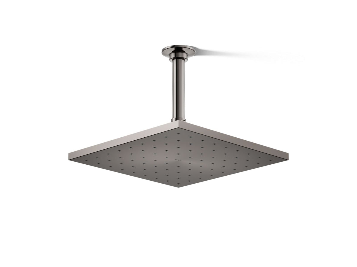KOHLER K-13696-G-TT Contemporary Square 10" Single-Function Rainhead, 1.75 Gpm - Vibrant Titanium