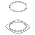 KOHLER Service Kit, Escutcheon, 1-Hole - Black Black, K-1369894-7