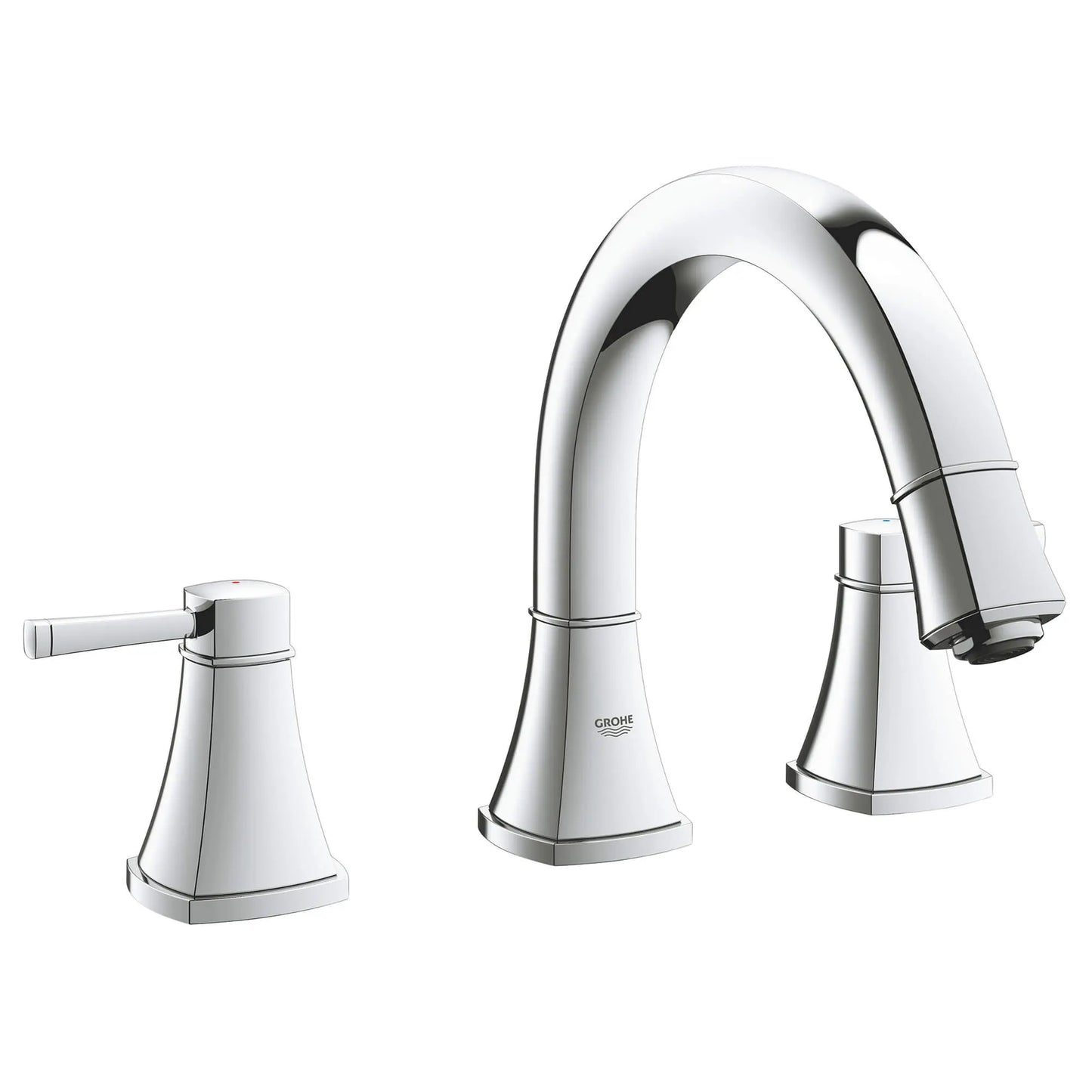 GROHE 25154000 Grandera 3-Hole 2-Handle Deck Mount Roman Tub Faucet - Chrome