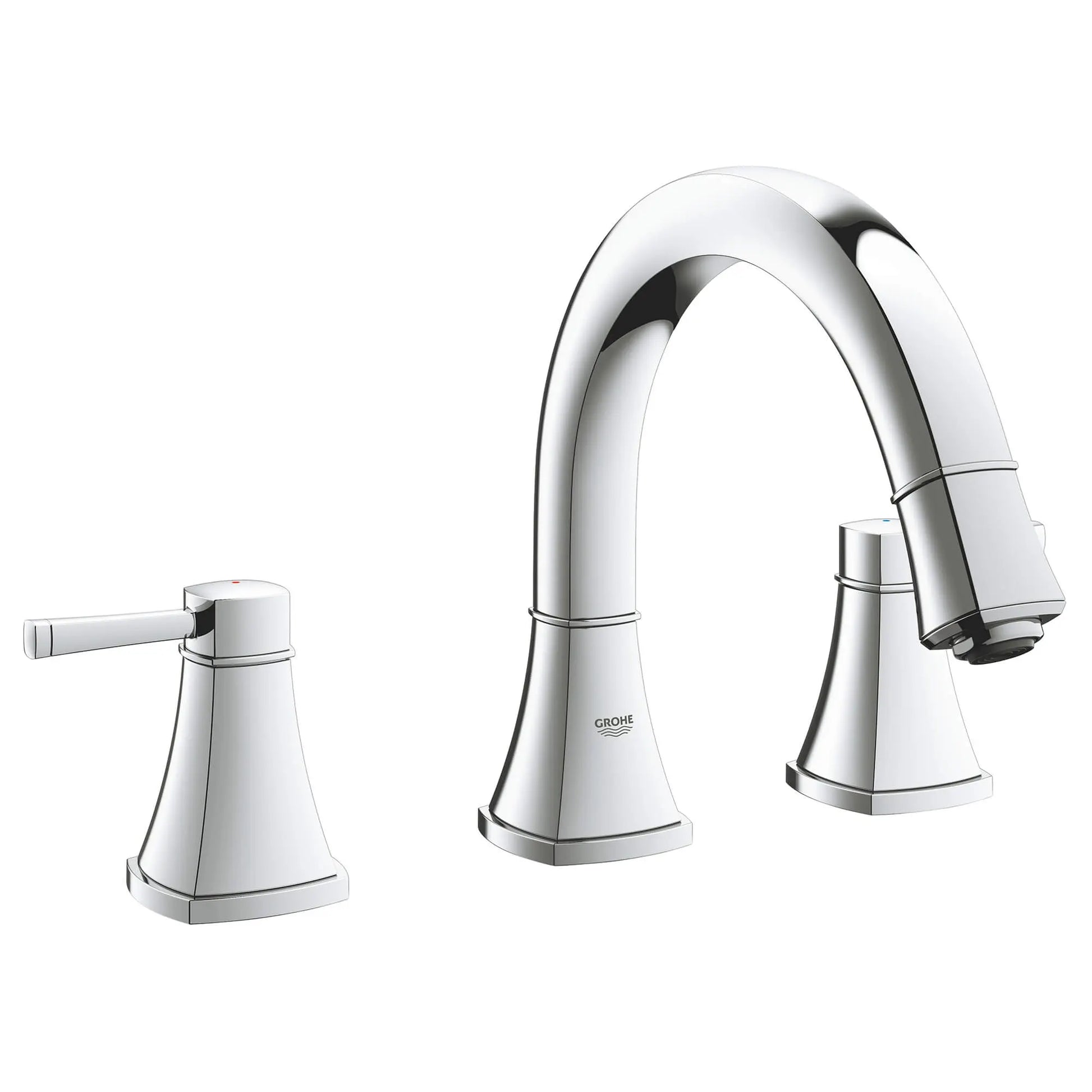 GROHE 25154000 Grandera 3-Hole 2-Handle Deck Mount Roman Tub Faucet - Chrome