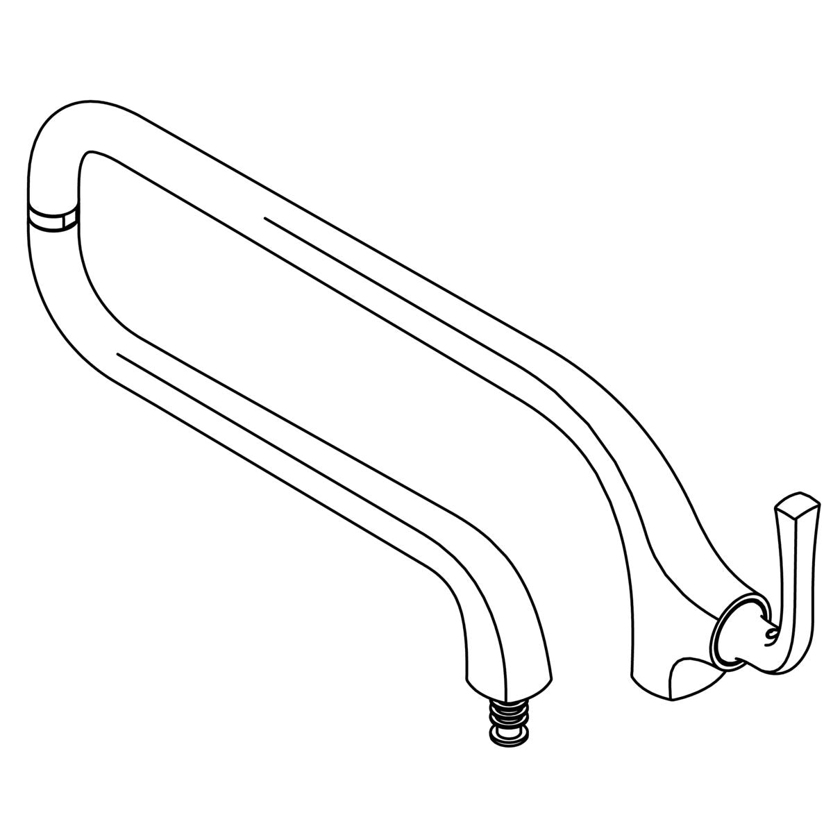 KOHLER Spout Kit - Matte Black, K-1375136-BL