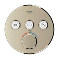 GROHE 29138EN0 Grohtherm Triple Function Thermostatic Valve Trim - Brushed Nickel