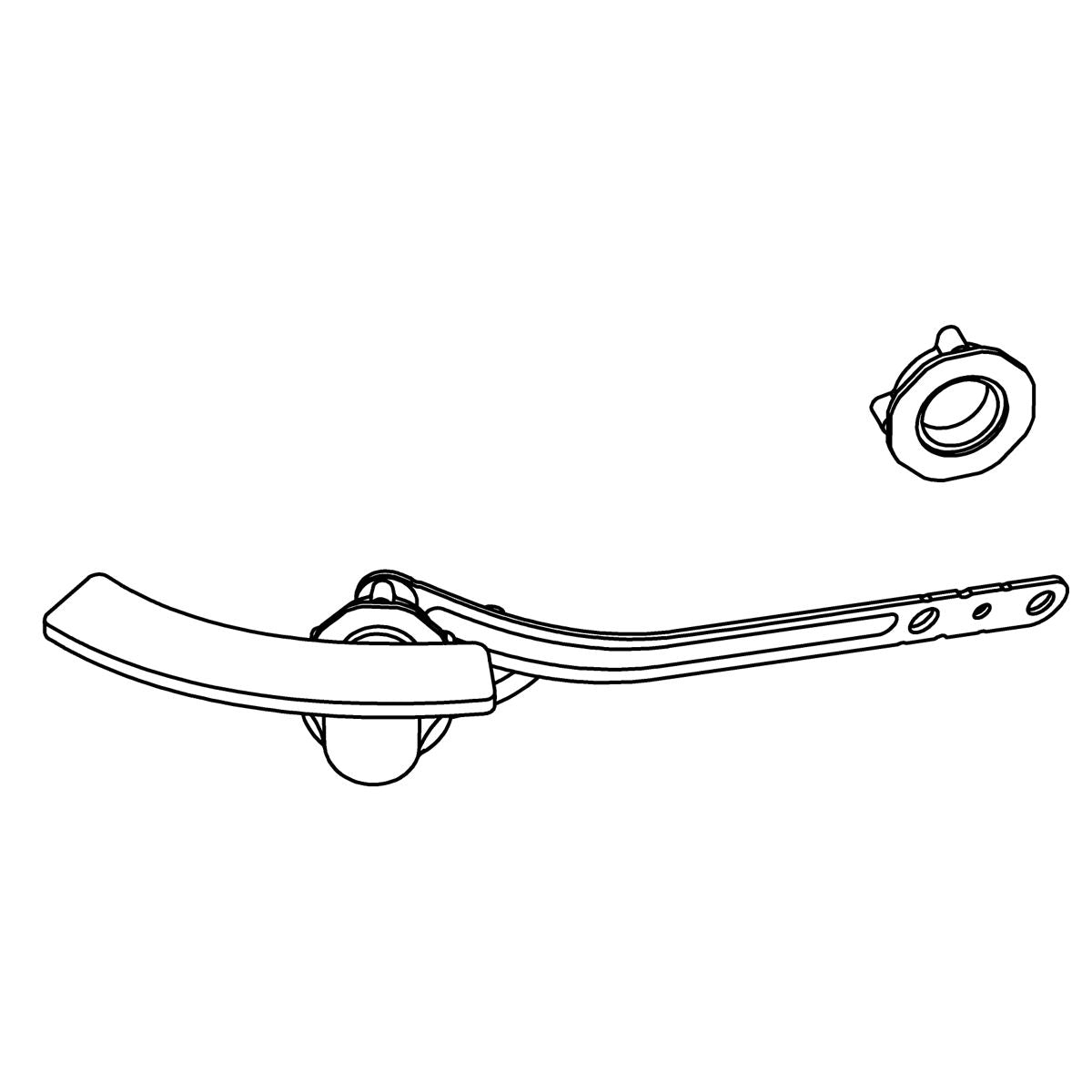 KOHLER Rh Trip Lever - Polished Chrome, K-1378310-CP