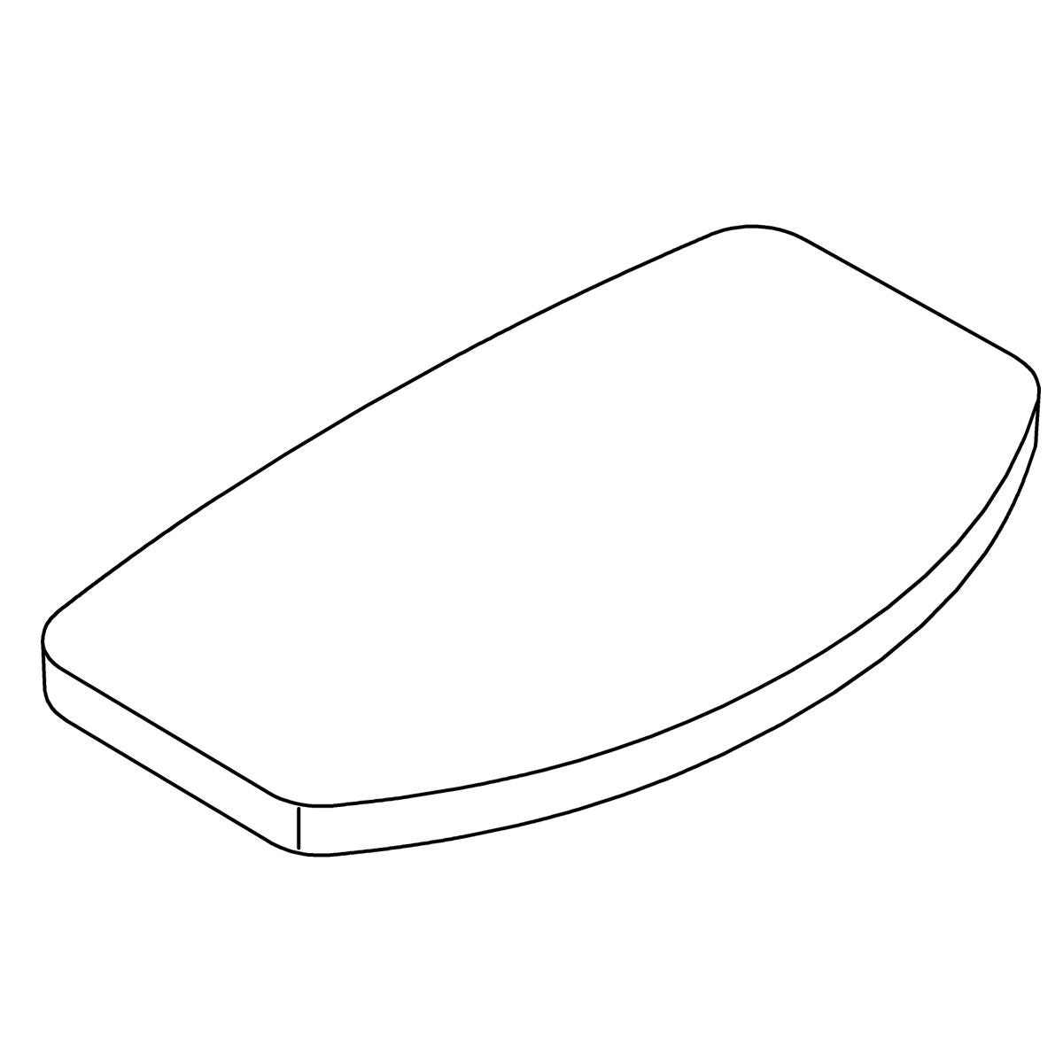 KOHLER Cover, Tank, Close Coupled - Black Black, K-1378749-7