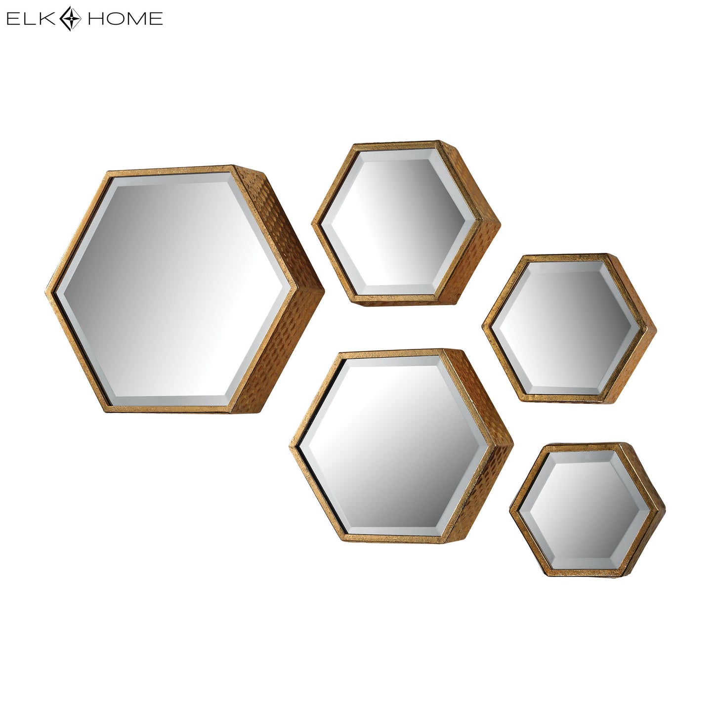 ELK STUDIO 138-170/S5 Hexagonal Wall Mirror - Set of 5